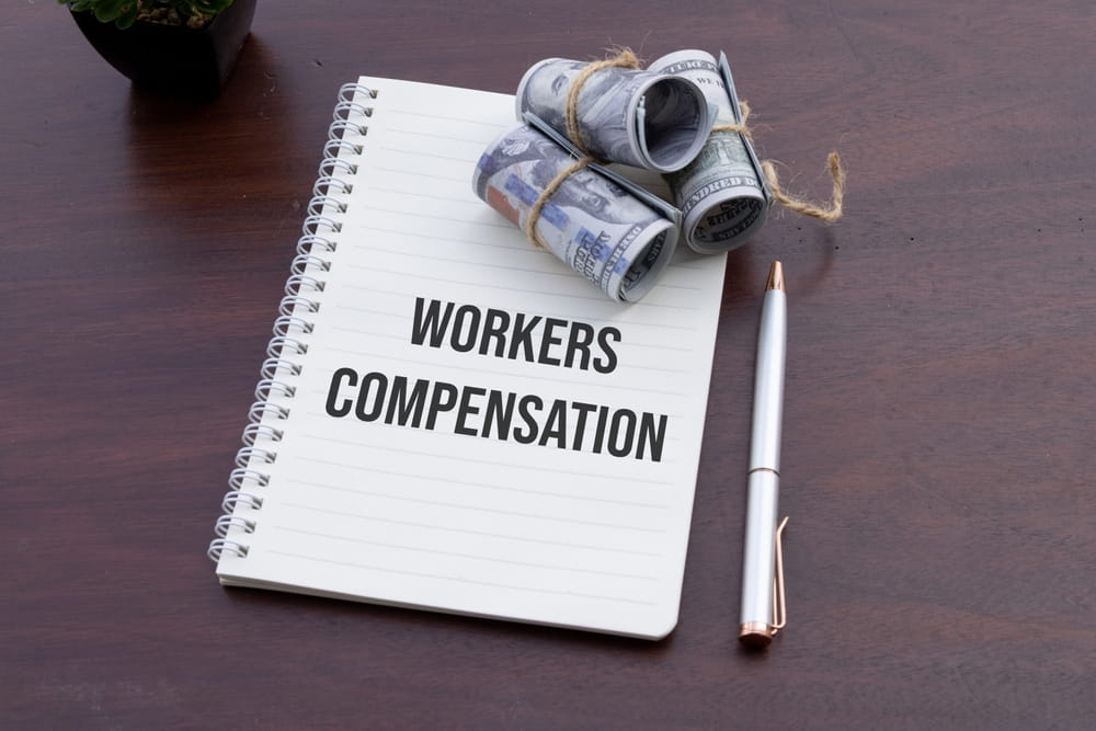 workers compensation benefits concept showing medical control and financial coverage