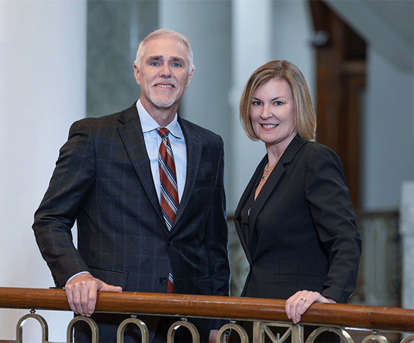 Attorneys Michael P. Mergen and Deborah K. Dodge